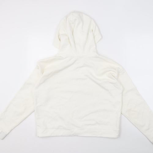 Jack Wills Women's Ivory Hoodie Size 12, Logo Detail