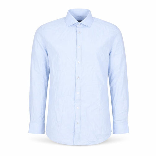 Mortimer & Armstrong Men's 17 Blue Slim Fit Long Sleeve Shirt