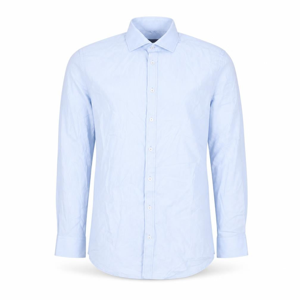 Mortimer & Armstrong Men's 17 Blue Slim Fit Long Sleeve Shirt