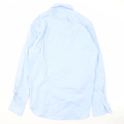 Mortimer & Armstrong Men's 17 Blue Slim Fit Long Sleeve Shirt