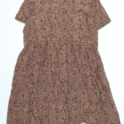 Capsule Women's Brown Animal Print Dress, Size 30