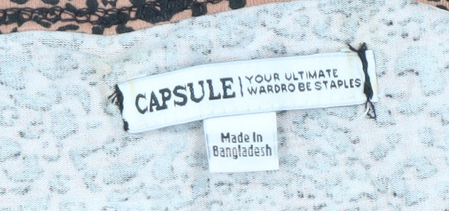 Capsule Women's Brown Animal Print Dress, Size 30