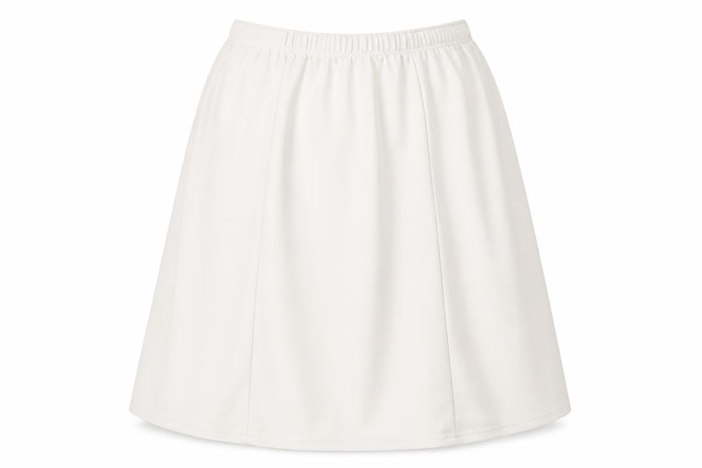 Front view of Being Casual Beige A-Line Skirt, Polyester, size 28/30