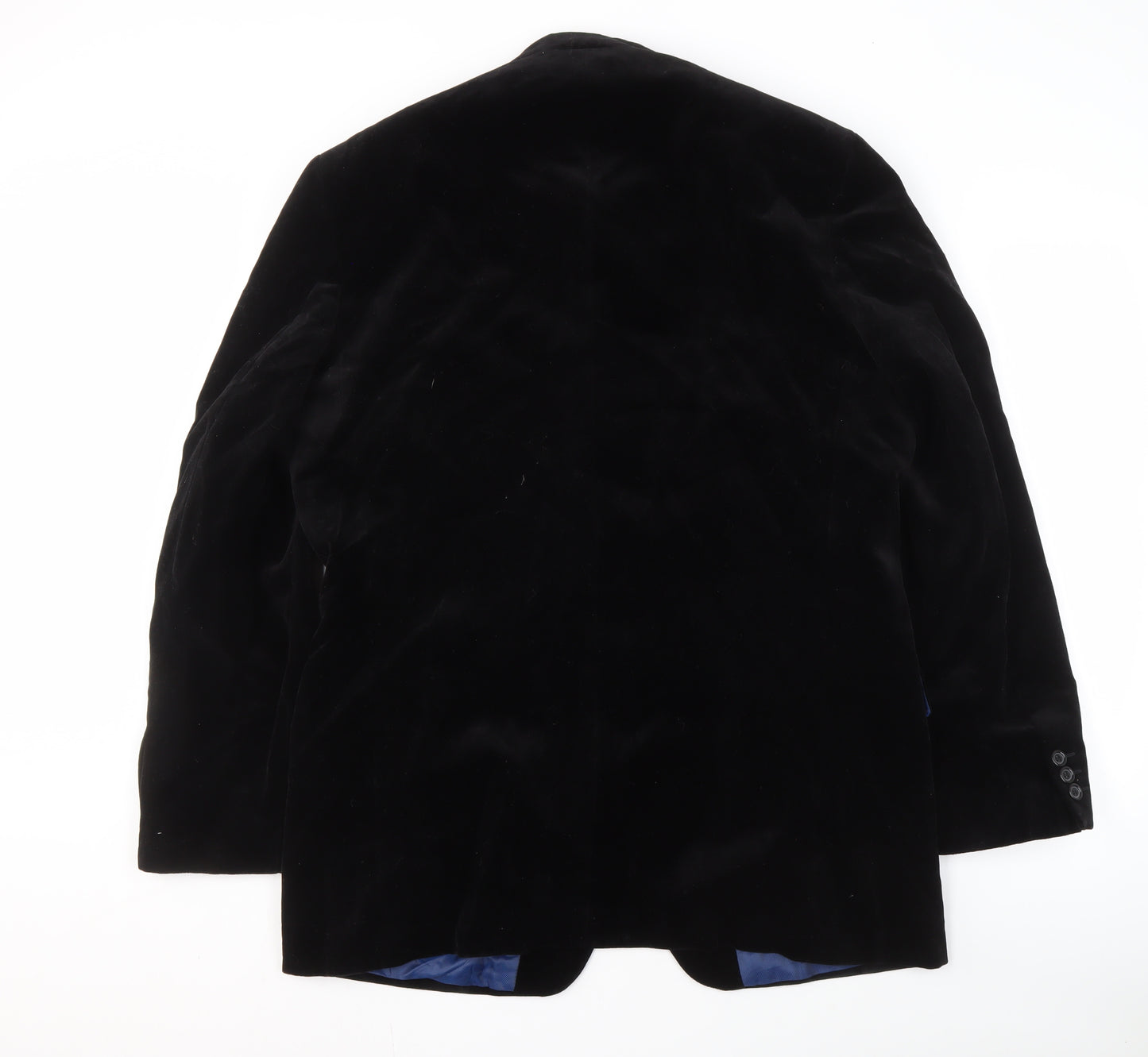 River Island Men's Black Blazer 42 Regular Cotton