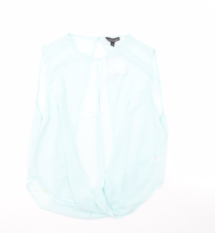 Topshop Women's Blouse, Size 10, Sleeveless, New