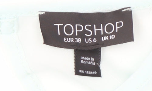Topshop Women's Blouse, Size 10, Sleeveless, New