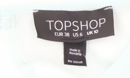 Topshop Women's Blouse, Size 10, Sleeveless, New