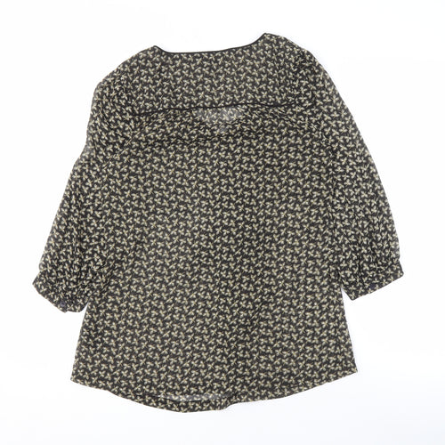 H&M Women's Black Floral Maternity Blouse Small