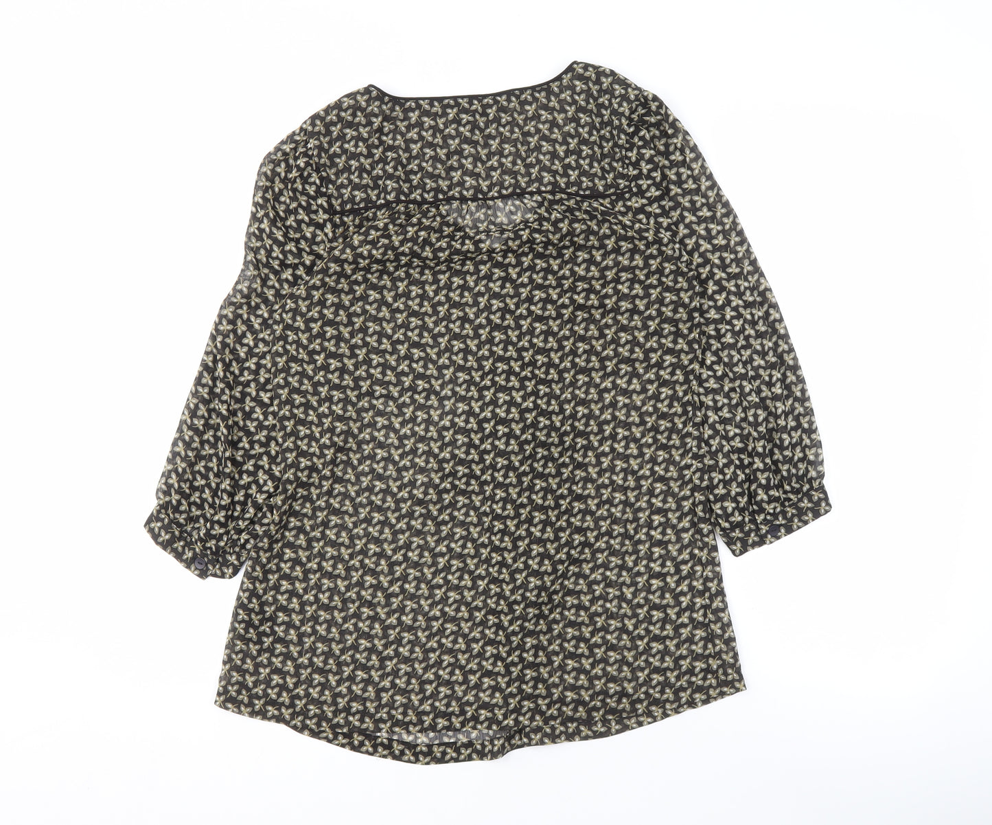 H&M Women's Black Floral Maternity Blouse Small