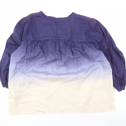 Per Una Women's Purple Tunic Blouse Size 14