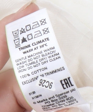 Marks and Spencer Women's Ivory Basic Top Size 14