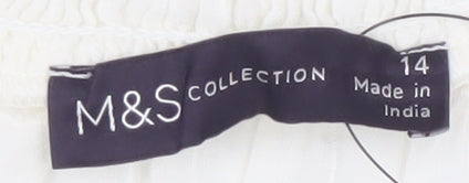 Marks and Spencer Women's Ivory Basic Top Size 14