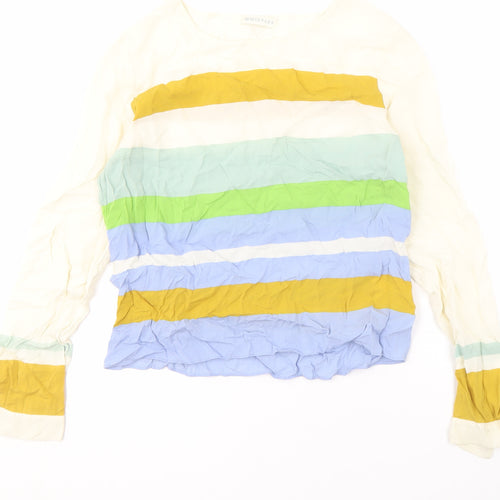 Whistles Women's Multicoloured Silk Blouse, UK 12