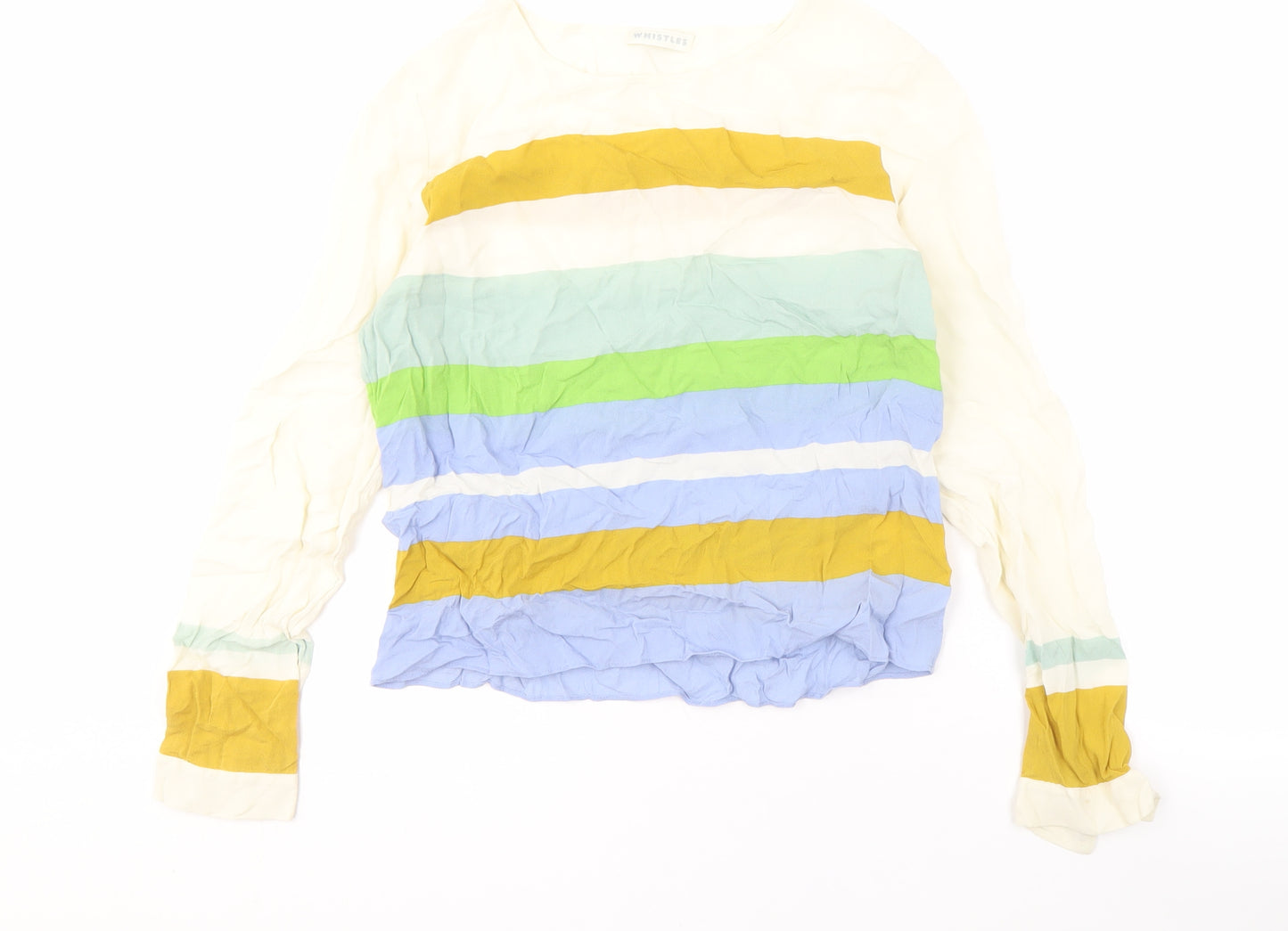 Whistles Women's Multicoloured Silk Blouse, UK 12