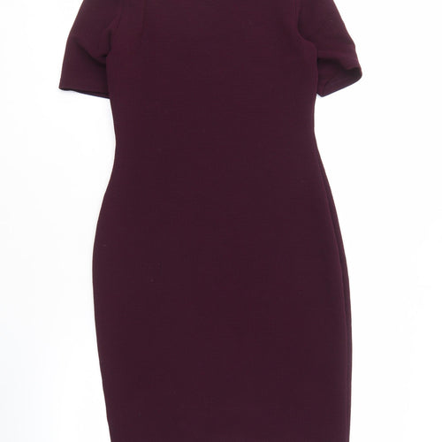 Dorothy Perkins Purple Pencil Dress Size 8