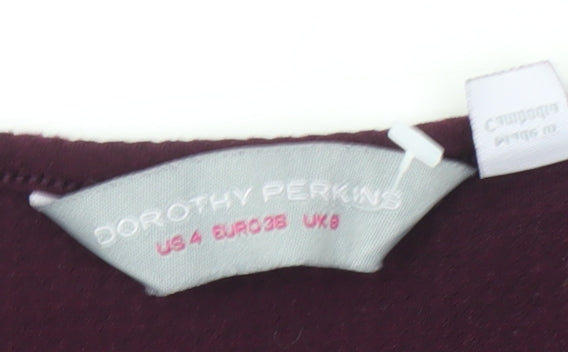 Dorothy Perkins Purple Pencil Dress Size 8