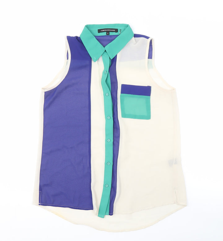 Foreign Exchange Women's Colourblock Sleeveless Blouse - S