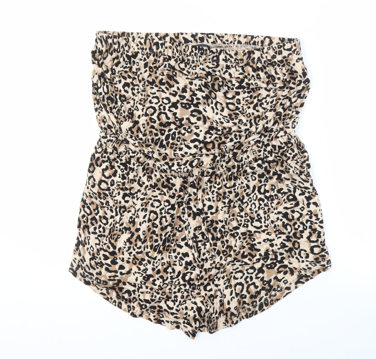 Marks and Spencer Beige Animal Print Playsuit Women Size 16