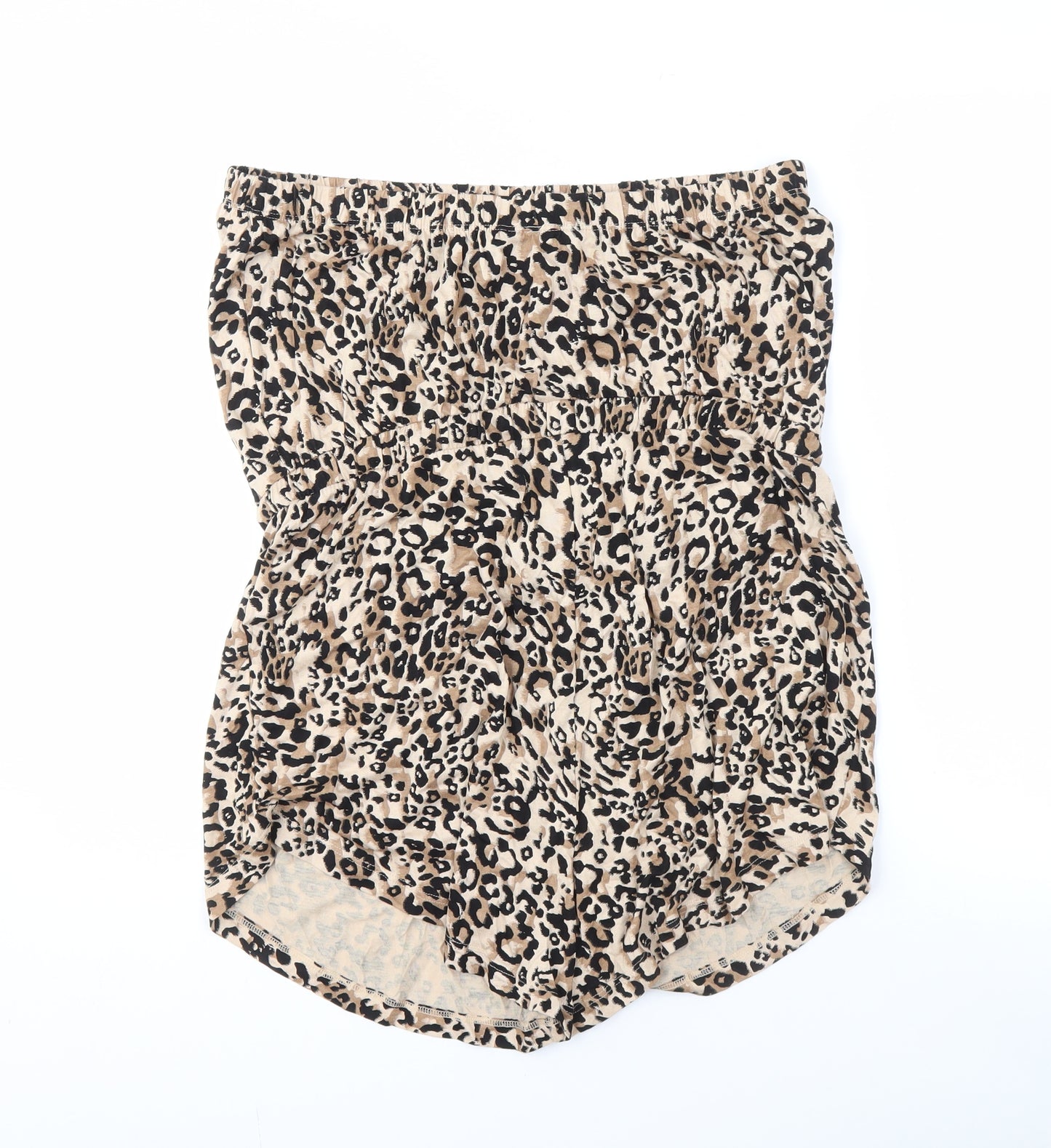 Marks and Spencer Beige Animal Print Playsuit Women Size 16