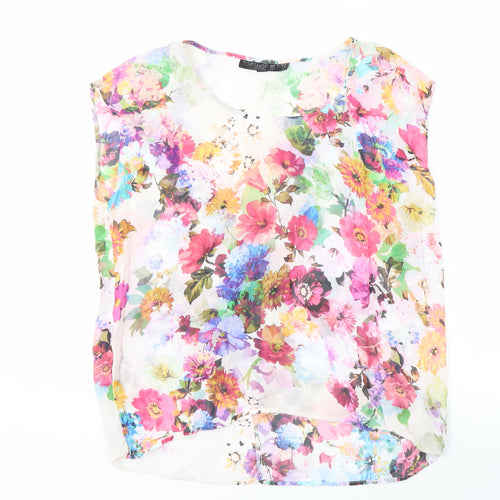 Topshop Petite Floral Blouse for Women, UK 8
