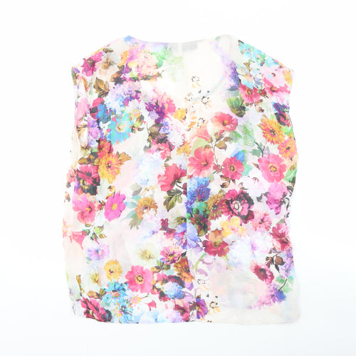 Topshop Petite Floral Blouse for Women, UK 8