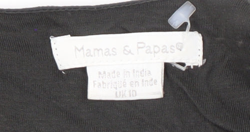 Mamas & Papas Women's Black Puff Sleeve Dress