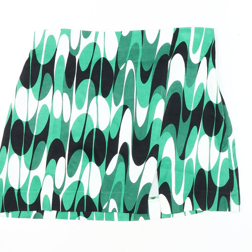 Zara Women's Multicoloured Geometric Skirt Size 12