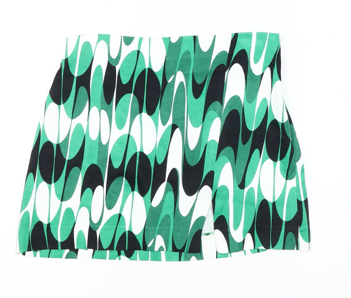Zara Women's Multicoloured Geometric Skirt Size 12