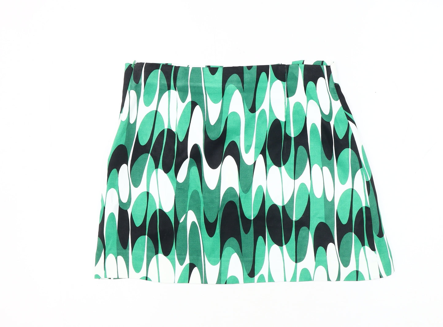 Zara Women's Multicoloured Geometric Skirt Size 12