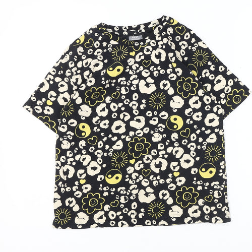 Next Girls Black Animal Print T-Shirt, 11 Years