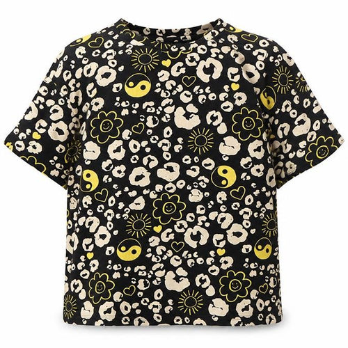 Next Girls Black Animal Print T-Shirt, 11 Years