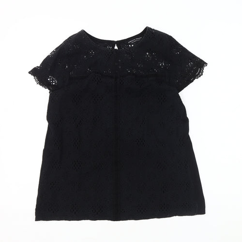 Dorothy Perkins Women's Black Lace Blouse Size 14