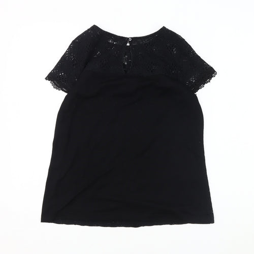 Dorothy Perkins Women's Black Lace Blouse Size 14