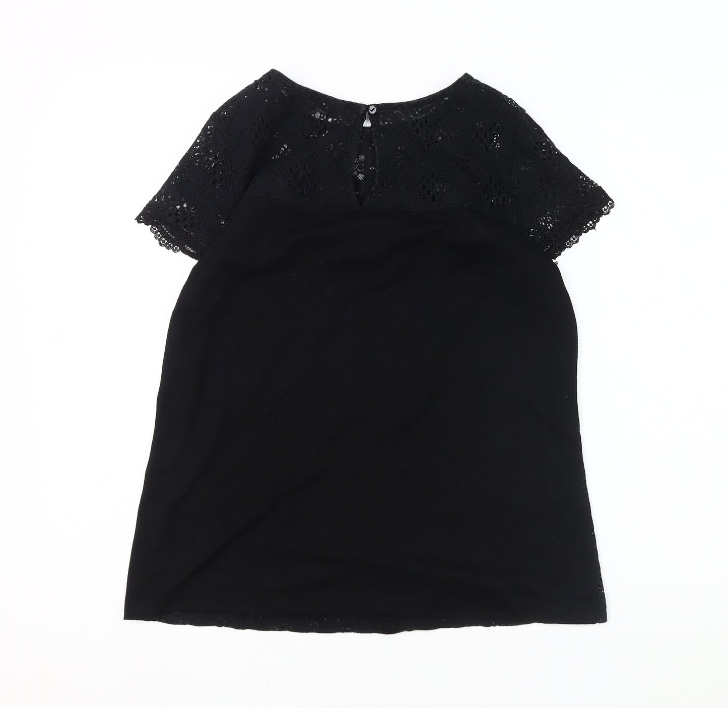 Dorothy Perkins Women's Black Lace Blouse Size 14