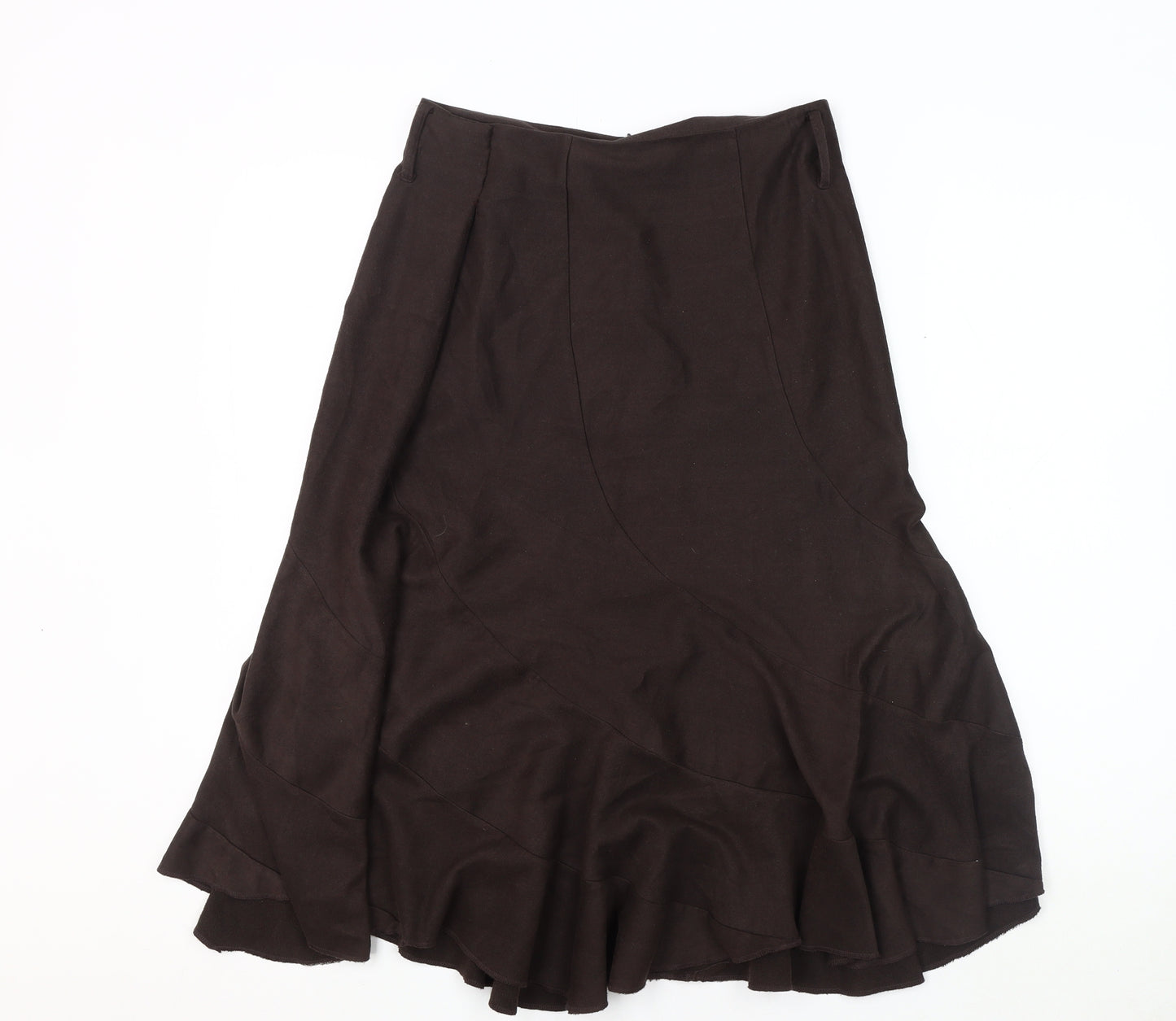 New Look Women's Brown Skirt, Size 10, Zip Closure