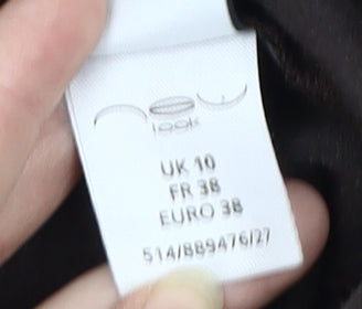 New Look Women's Brown Skirt, Size 10, Zip Closure