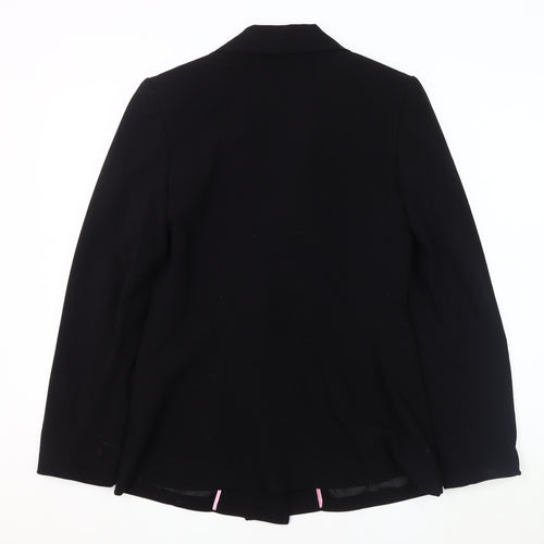 New Look Women's Black Blazer Size 12 Double-Breasted