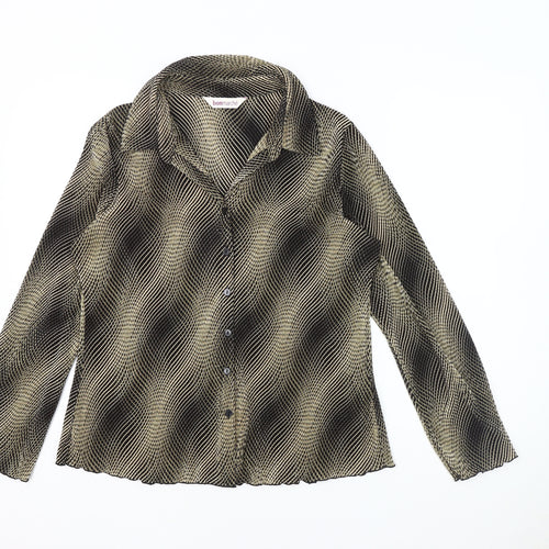 Bonmarché Women's Black Size 18 Collared Shirt