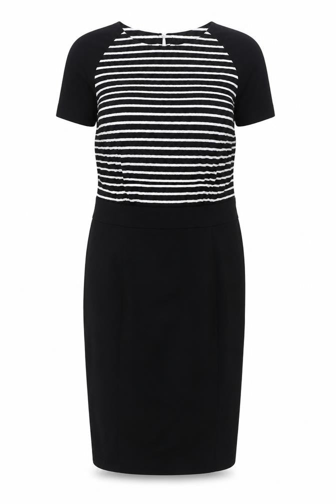 Dorothy Perkins Women's Black Striped Dress, Size 12