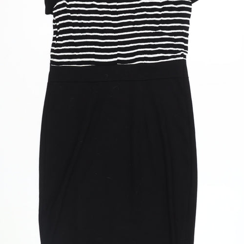 Dorothy Perkins Women's Black Striped Dress, Size 12