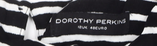 Dorothy Perkins Women's Black Striped Dress, Size 12