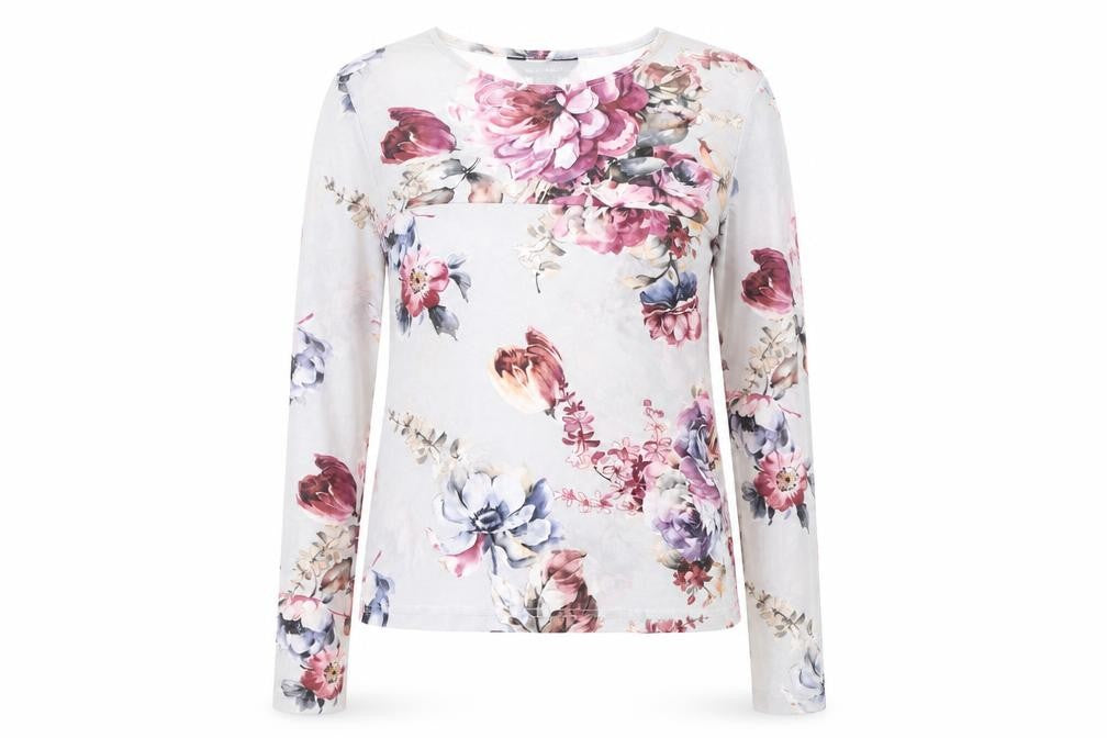 New Look Women's Floral Multicoloured Long Sleeve T-Shirt