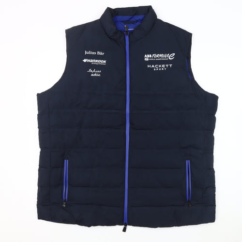 Hackett Sport Blue Men's 2XL Puffer Waistcoat