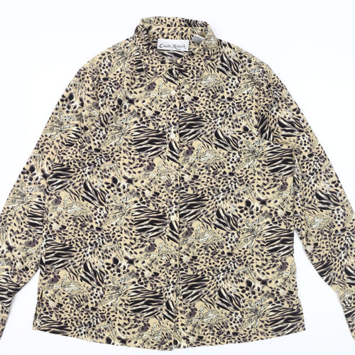 Claudia Richard Women's Multicoloured Animal Print Blouse L
