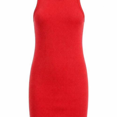 ASOS DESIGN Women's Red Tank Dress, Size 10, Stretch Knit