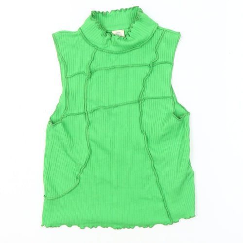 Urban Outfitters Women's Green Mock Neck Tank, Size 8 Plus
