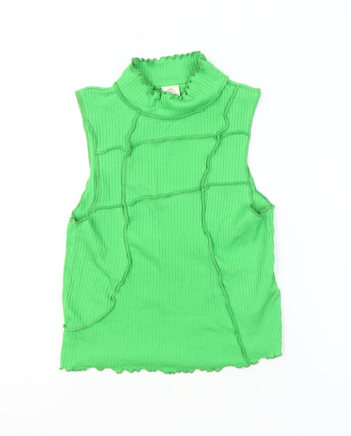 Urban Outfitters Women's Green Mock Neck Tank, Size 8 Plus