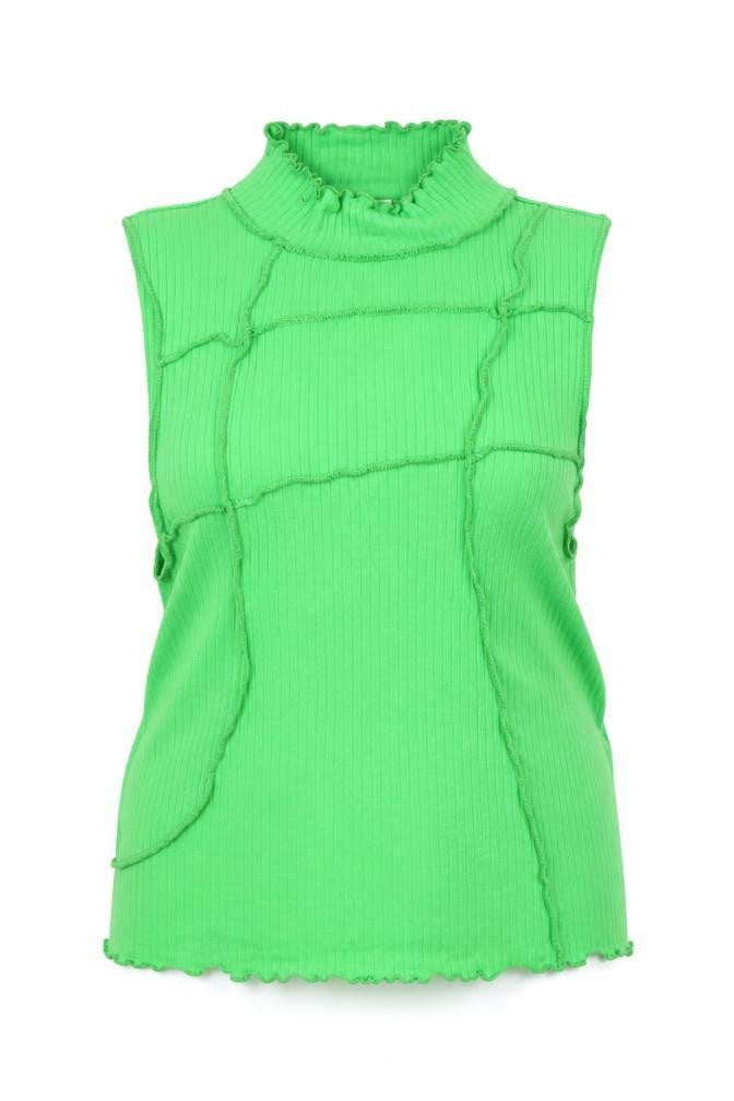 Urban Outfitters Women's Green Mock Neck Tank, Size 8 Plus