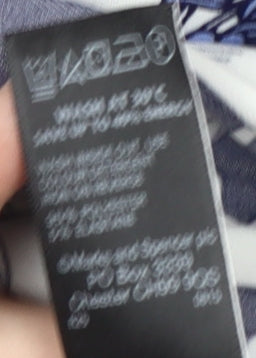 Marks and Spencer Women's Blue Floral A-Line Skirt Size 18