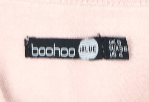 Boohoo Women's Pink Corduroy Jacket Size 8 Casual